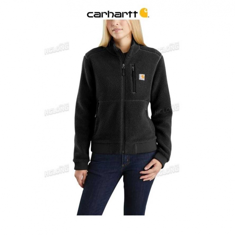 Noir Carhartt Sherpa Jacket - 1 Warm Rating - Danmark MBO-0450476