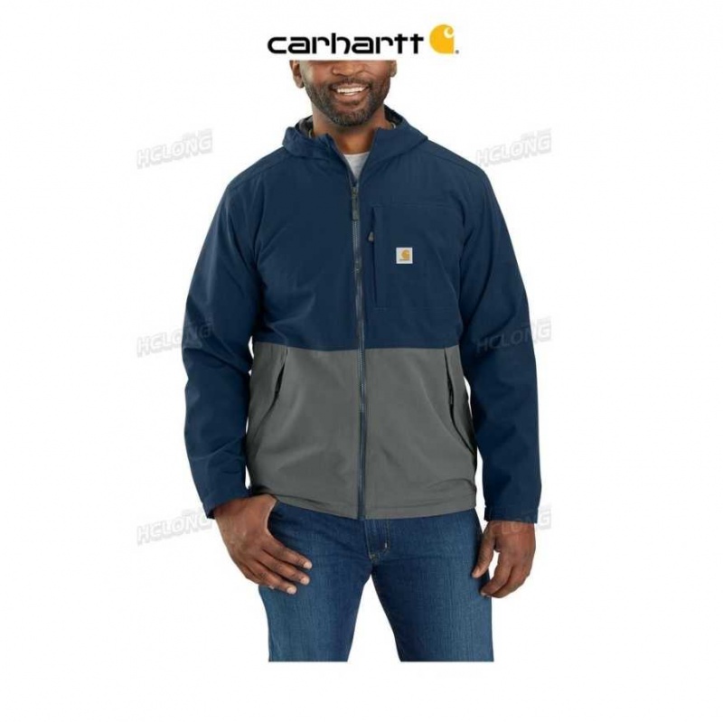 Bleu Marine Carhartt Storm Defender Loose Fit Midweight Utility Jacket Bleu - Danmark EDS-7674831