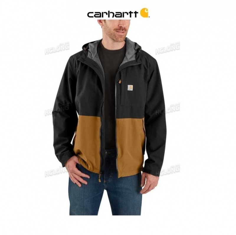 Noir Marron Carhartt Storm Defender Loose Fit Midweight Utility Jacket Noir - Danmark VLO-2471994