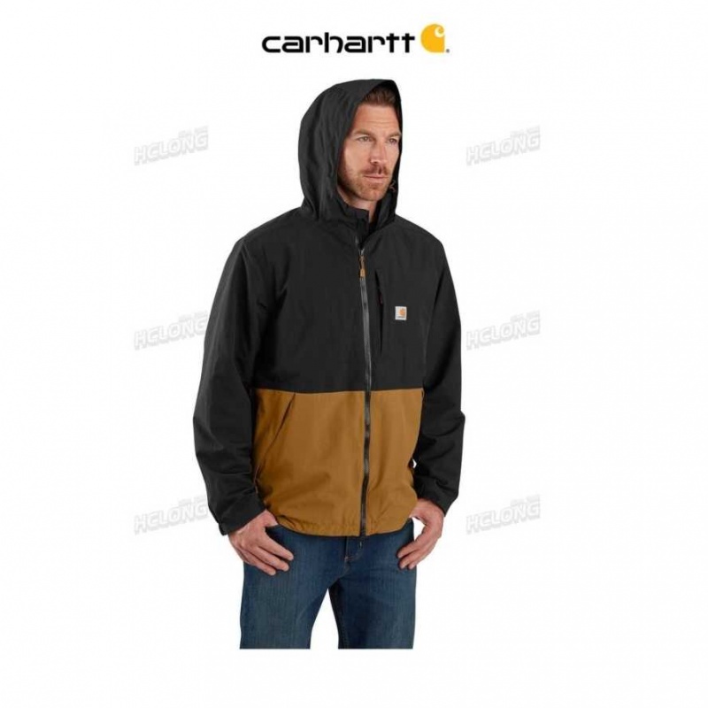 Noir Marron Carhartt Storm Defender Loose Fit Midweight Utility Jacket Noir - Danmark VLO-2471994