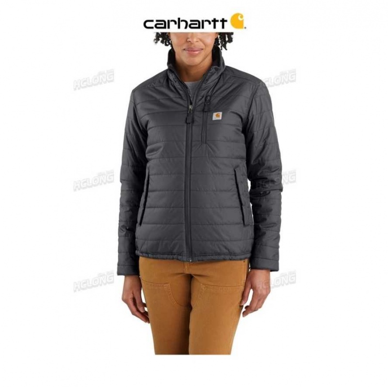 Shadow Carhartt Rain Defender Relaxed Fit Legere Insulated Jacket - 2 Warmer Rating - Danmark OZA-8966268