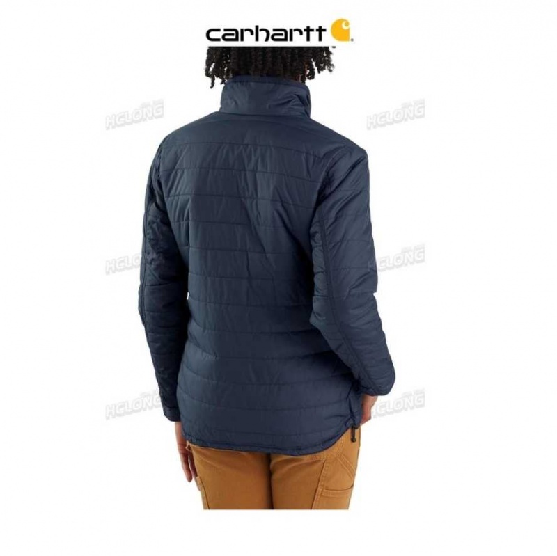 Bleu Marine Carhartt Rain Defender Relaxed Fit Legere Insulated Jacket - 2 Warmer Rating Bleu - Danmark SRR-3042947