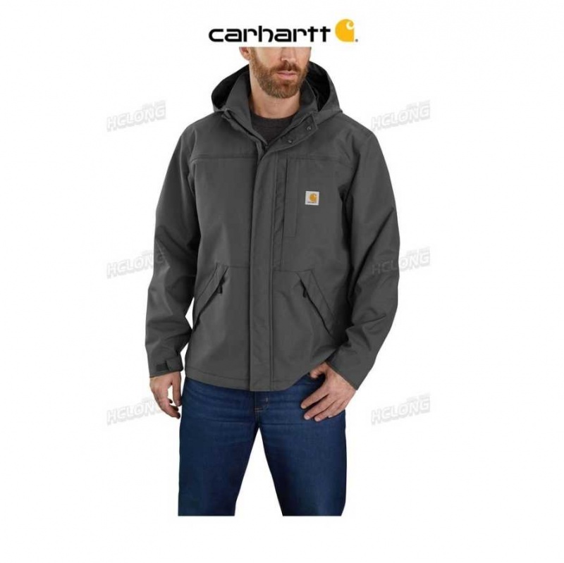 Shadow Carhartt Storm Defender Loose Fit Heavyweight Jacket - Danmark ILJ-6978016