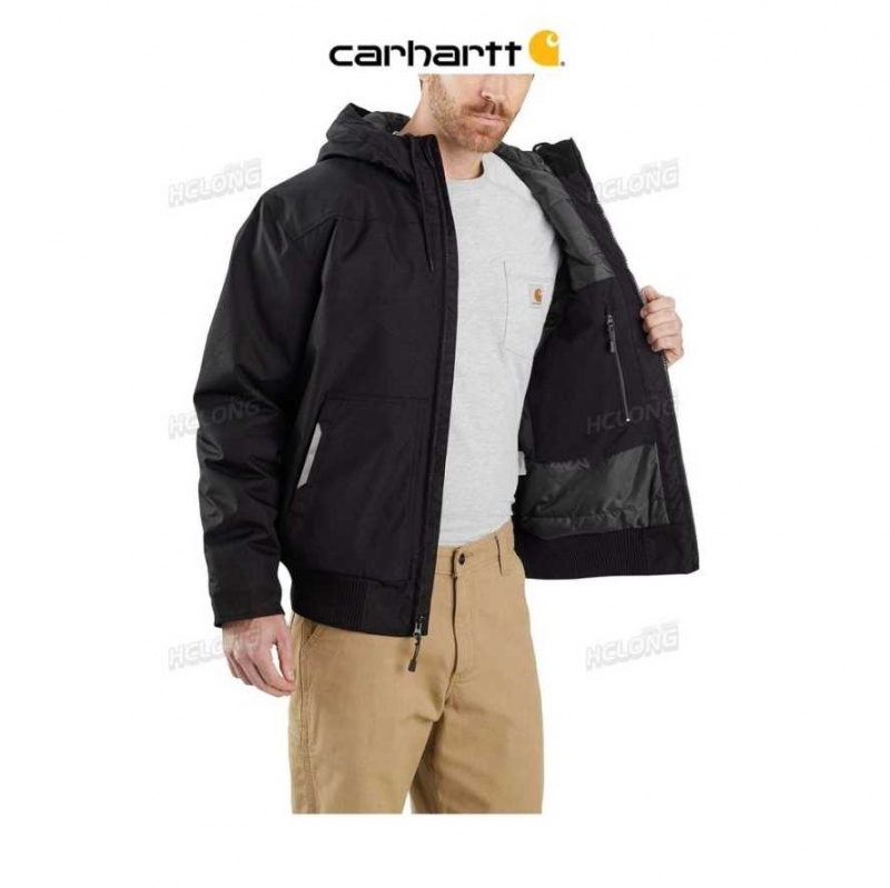 Noir Carhartt Yukon Extremes Loose Fit Insulated Active Jac - Danmark HEE-8275732