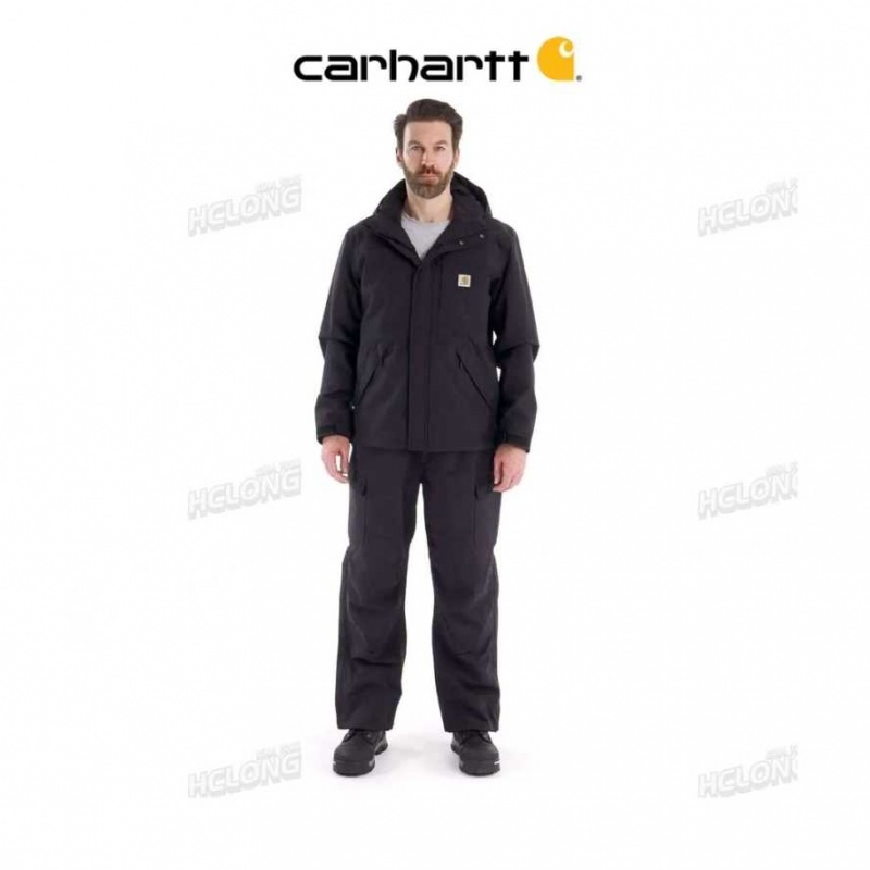 Shadow Carhartt Storm Defender Loose Fit Heavyweight Jacket - Danmark ILJ-6978016