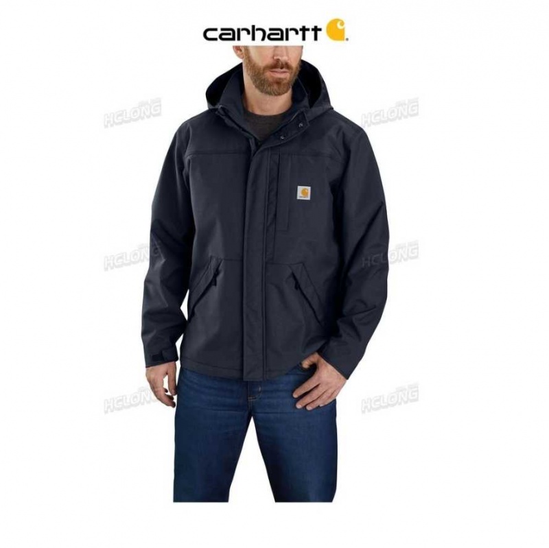 Bleu Marine Carhartt Storm Defender Loose Fit Heavyweight Jacket Bleu - Danmark TYC-3639863