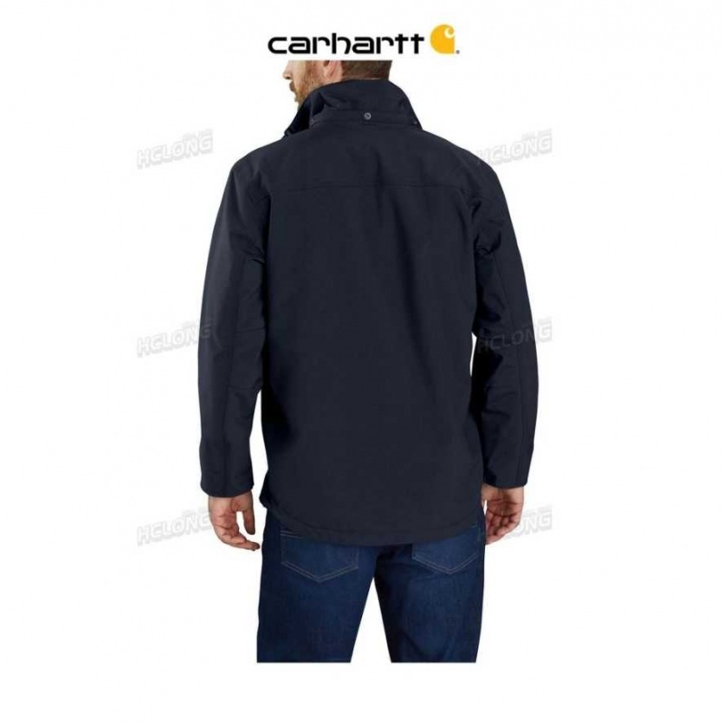 Bleu Marine Carhartt Storm Defender Loose Fit Heavyweight Jacket Bleu - Danmark TYC-3639863