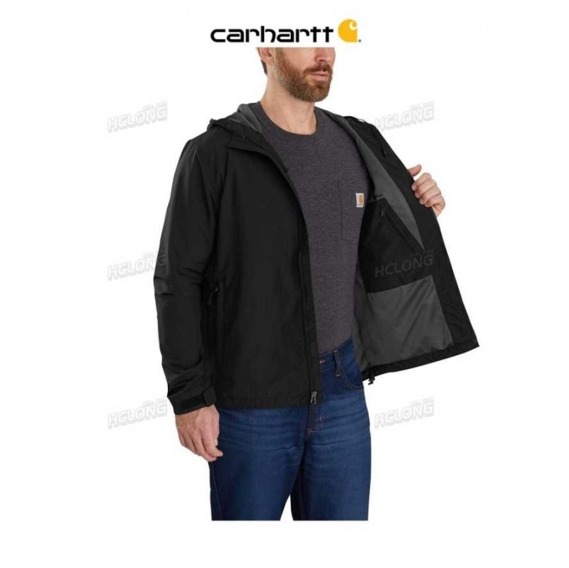 Noir Carhartt Rain Defender Relaxed Fit Legere Jacket - Danmark PWJ-9199836