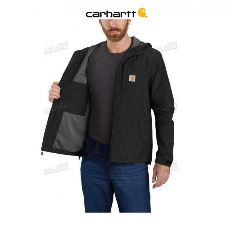 Noir Carhartt Rain Defender Relaxed Fit Legere Jacket - Danmark PWJ-9199836