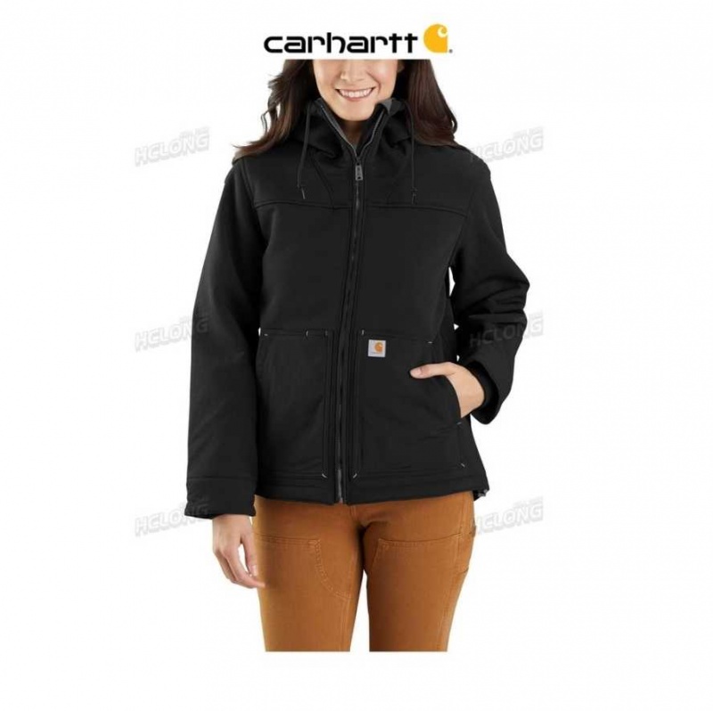 Noir Carhartt Super Dux Relaxed Fit Sherpa-Doublée Jacket - 2 Warmer Rating - Danmark AFU-3162226