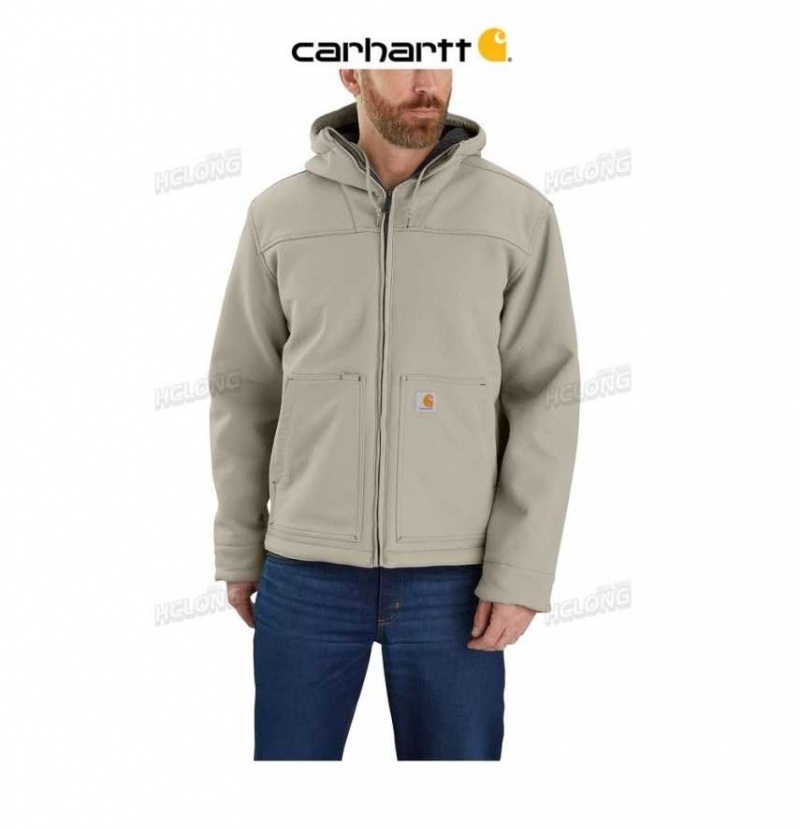 Greige Carhartt Super Dux Relaxed Fit Sherpa-Doublée Active Jac - Danmark LDE-2809059