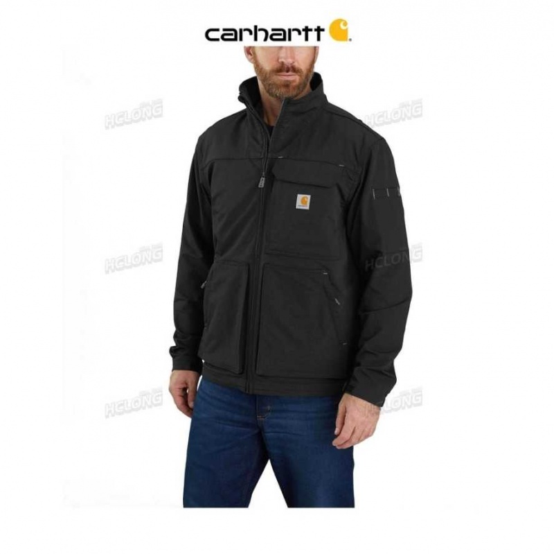 Noir Carhartt Super Dux Relaxed Fit Legere Mock-Neck Jacket - Danmark RTQ-1253096