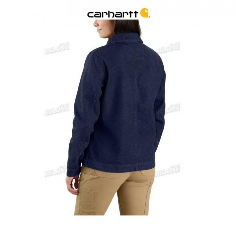 Basin Carhartt Relaxed Fit Denim Jacket - 1 Warm Rating - Danmark KPY-4312357