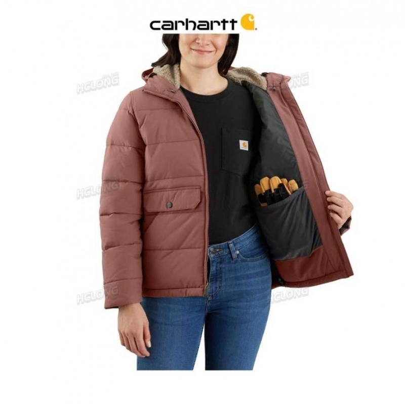 Nutmeg Carhartt Montana Relaxed Fit Insulated Jacket - 4 Extreme Warmth Rating - Danmark TBP-4080644