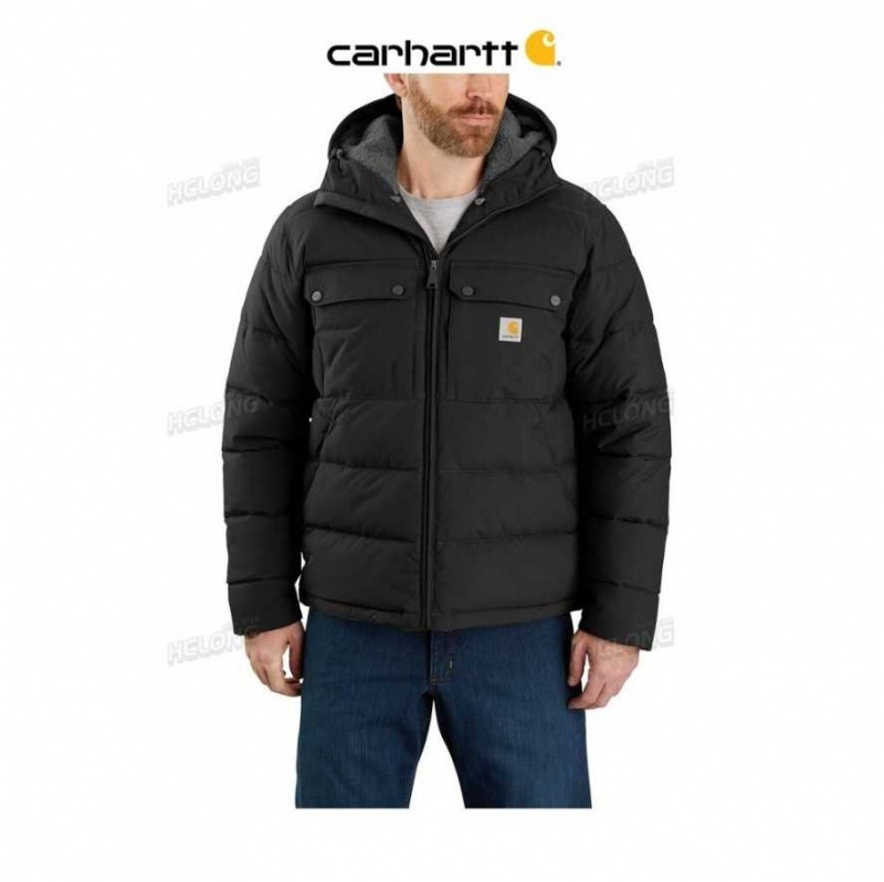 Noir Carhartt Montana Loose Fit Insulated Jacket - Danmark YEV-4130653