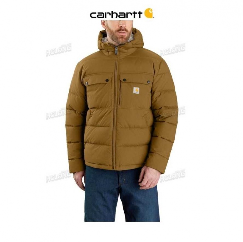 Marron Carhartt Montana Loose Fit Insulated Jacket - Danmark MYB-7340402