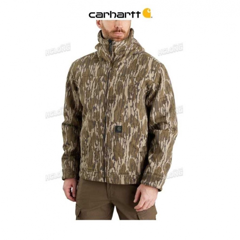 Camouflage Carhartt Super Dux Relaxed Fit Sherpa-Doublée Camo Active Jacket - Danmark MJW-8109202