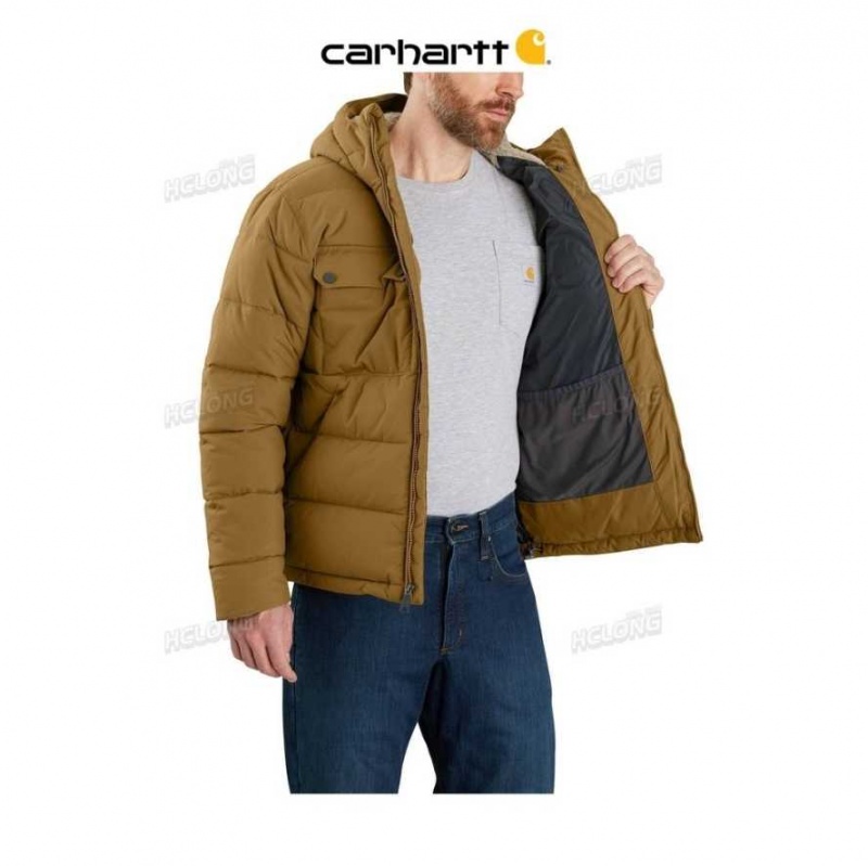 Marron Carhartt Montana Loose Fit Insulated Jacket - Danmark MYB-7340402