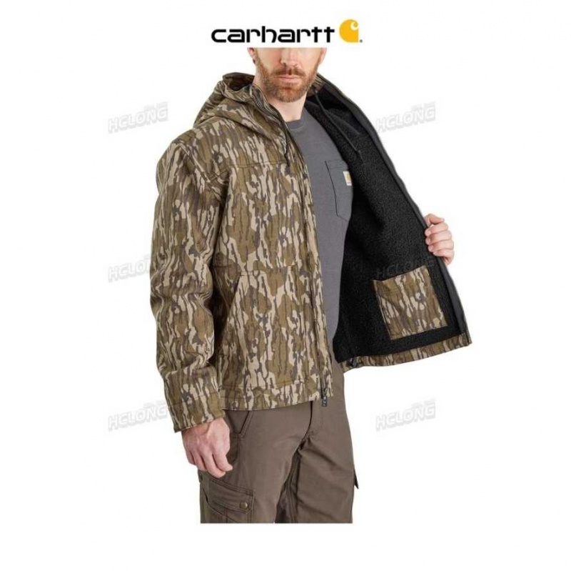 Camouflage Carhartt Super Dux Relaxed Fit Sherpa-Doublée Camo Active Jacket - Danmark MJW-8109202