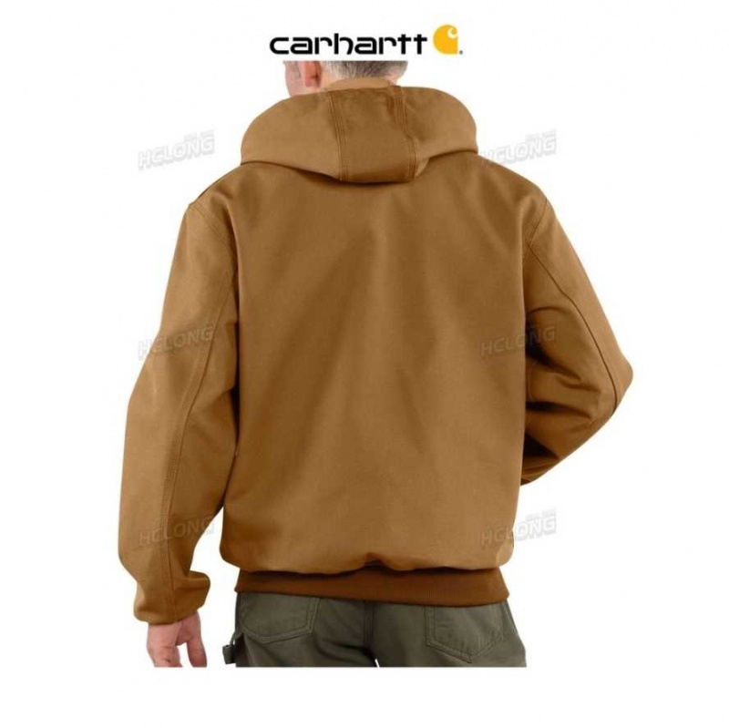 Marron Carhartt Loose Fit Firm Duck Thermal-Doublée Active Jac - Danmark NAI-7739855