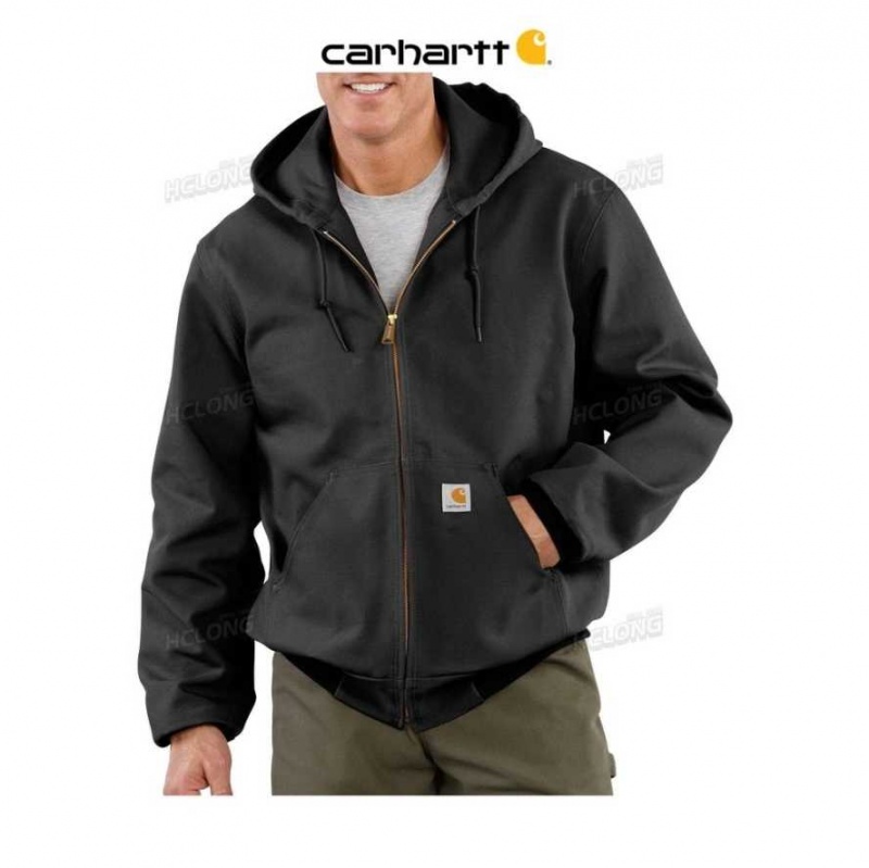 Noir Carhartt Loose Fit Firm Duck Thermal-Doublée Active Jac - Danmark JUV-1475591